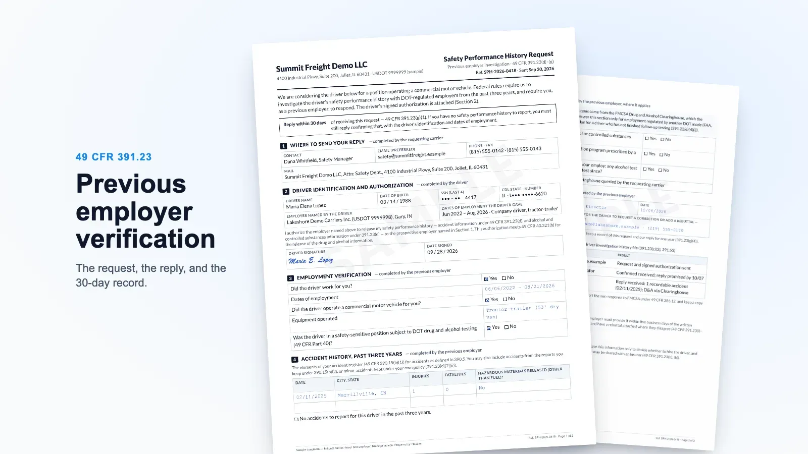 Previous Employer Verification (391.23): How to Run It, Step by Step